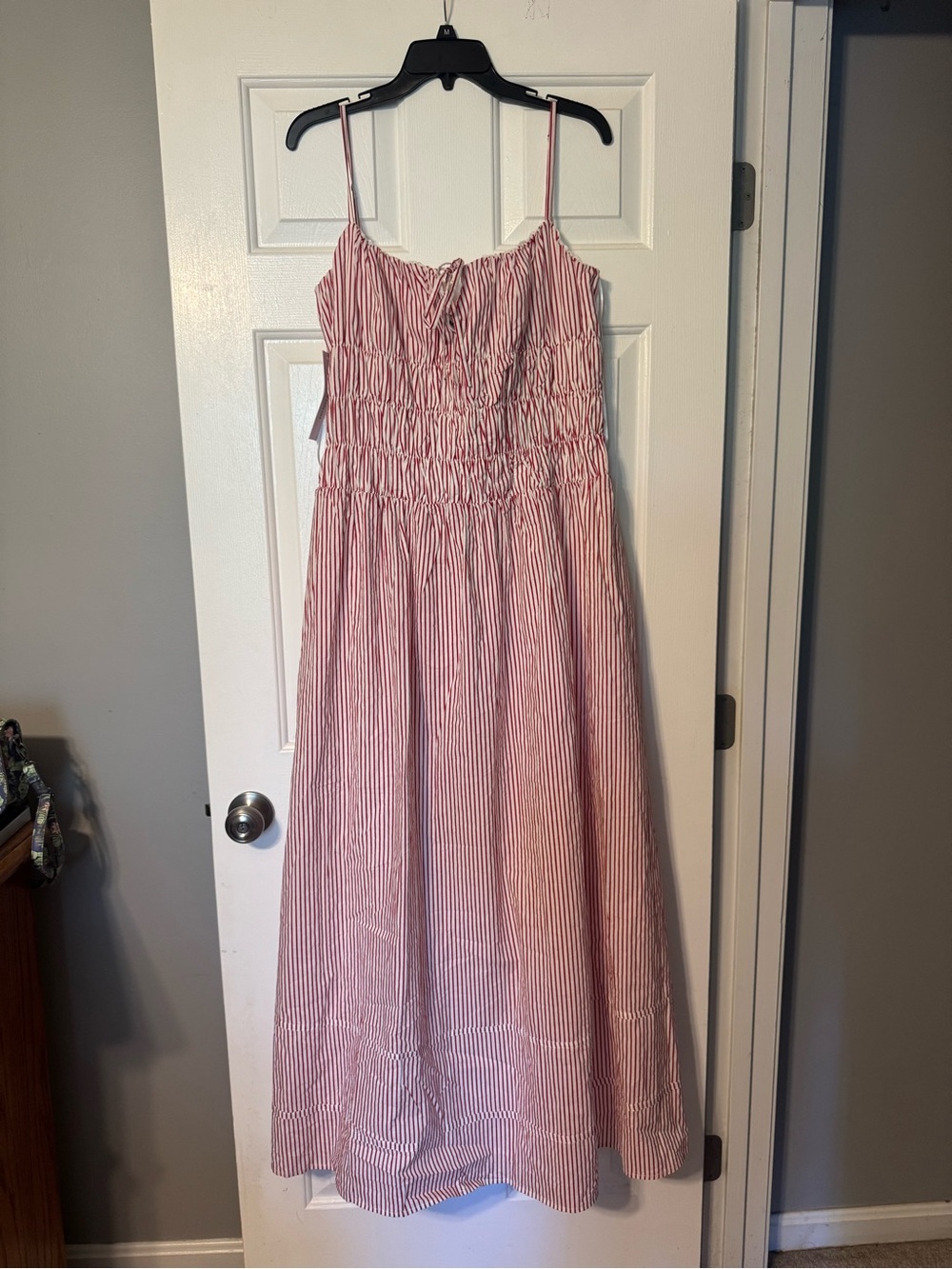NWT Red & White Striped Sundress with Smocked Bodice PRINCESS POLLY 12